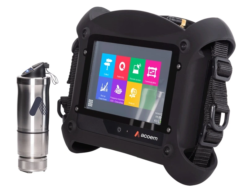 Perangkat ACOEM FALCON portable vibration analyzer, menggunakan gambar produk asli yang diunggah
